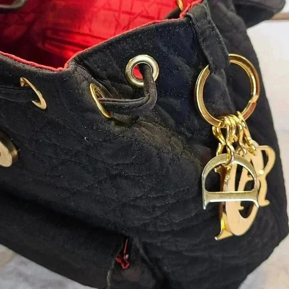 Dior Black Cannage Nylon Mini Drawstring Backpack - Picture 13 of 16